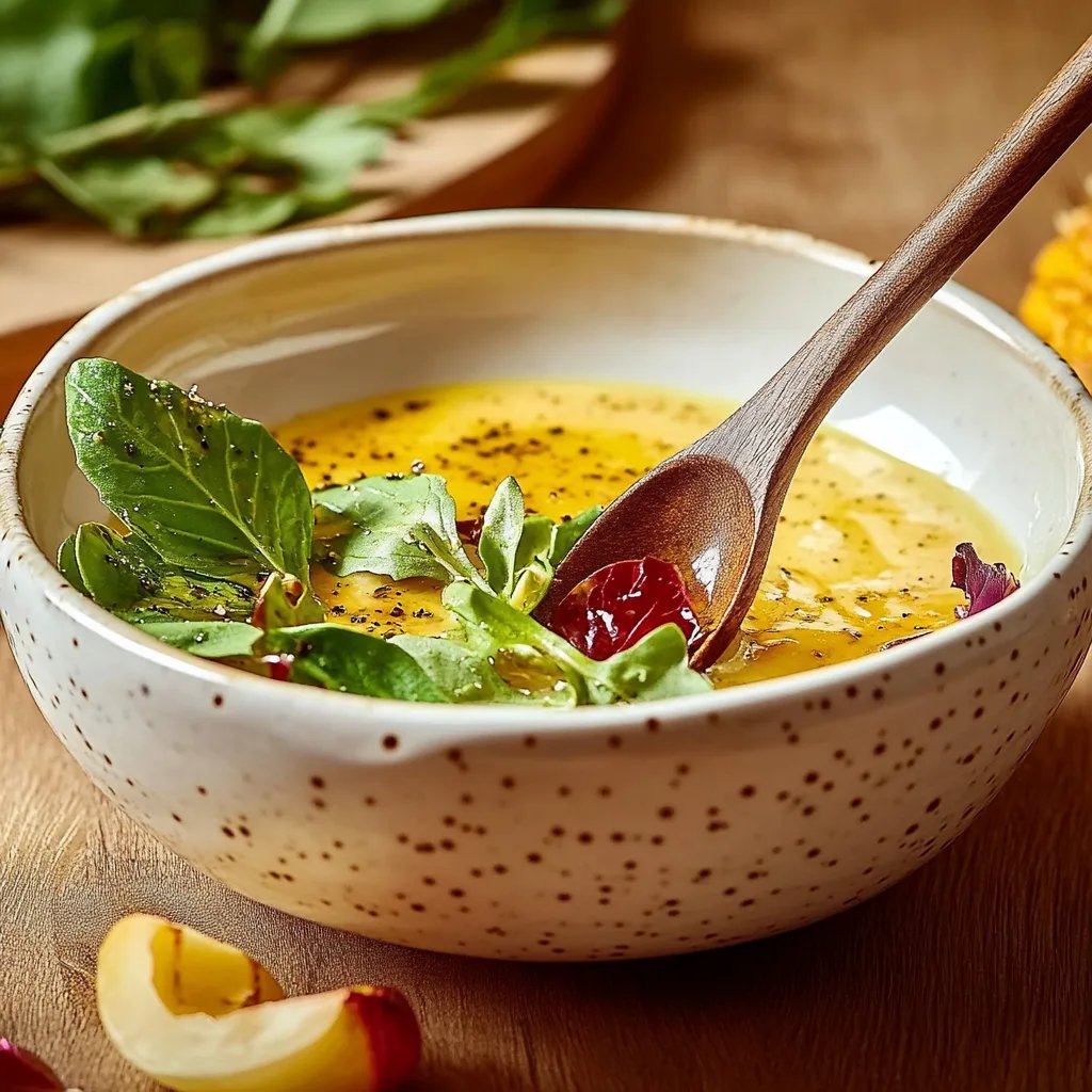 Einfaches Honig-Senf-Dressing