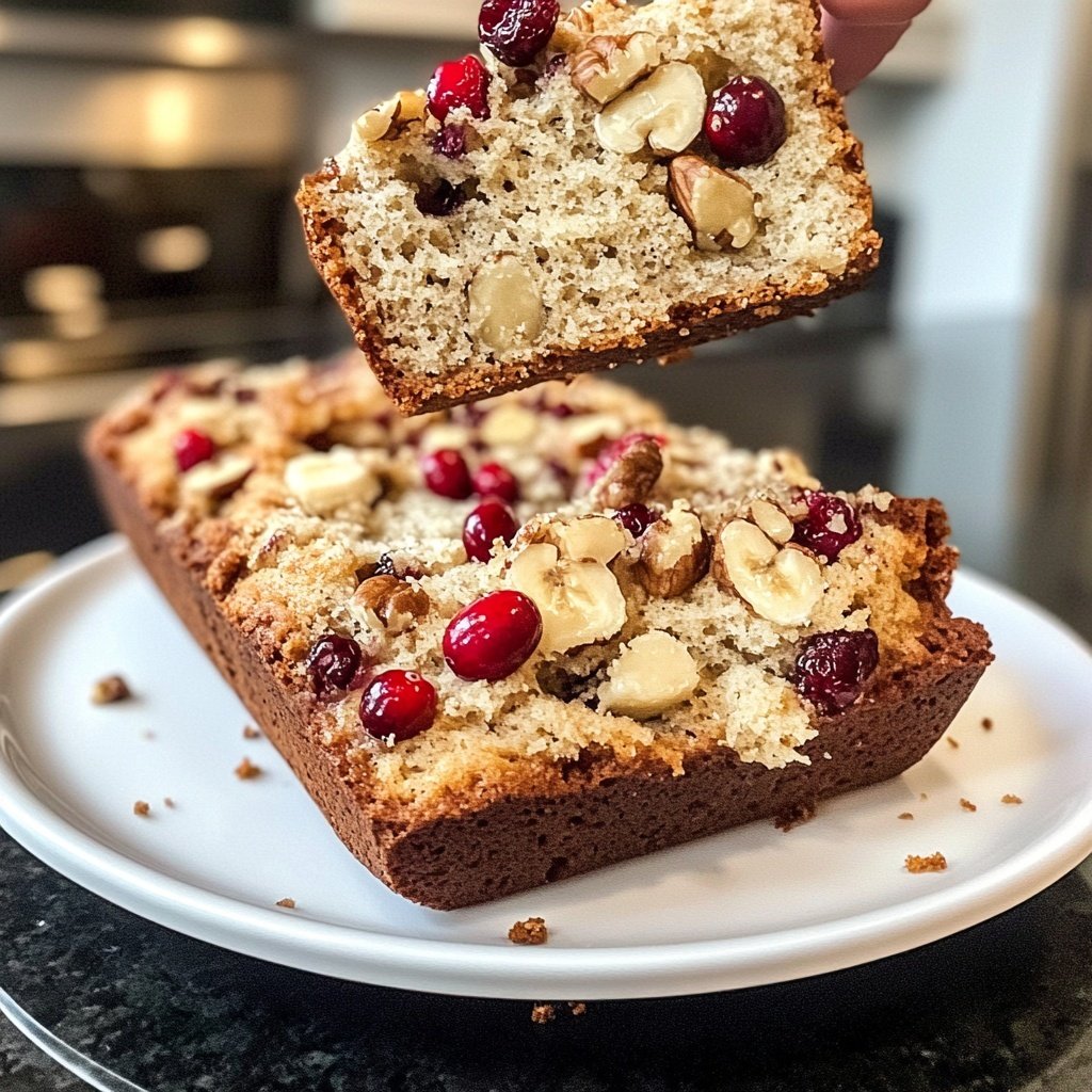 Einfaches Cranberry-Bananen-Nussbrot