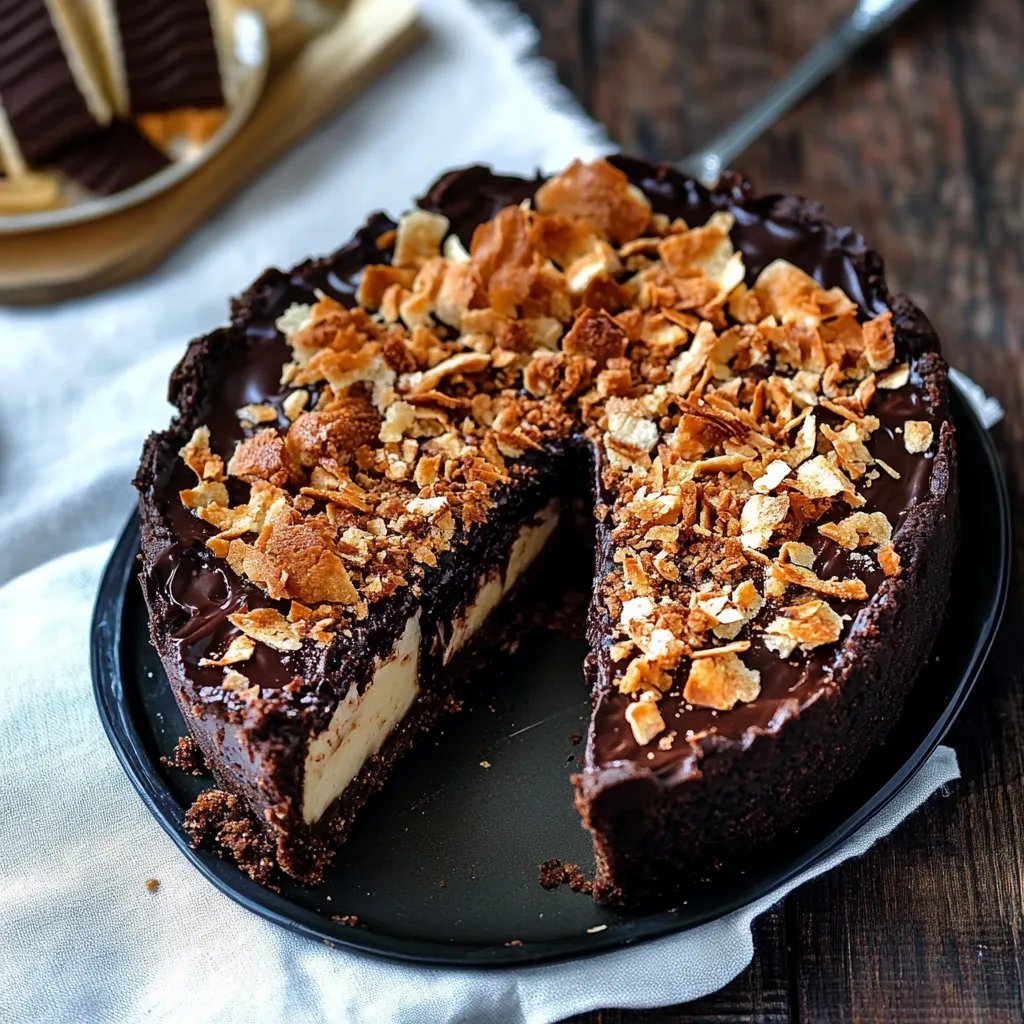 Schokoladigster Schokoladenkuchen mit Florentiner-Kruste