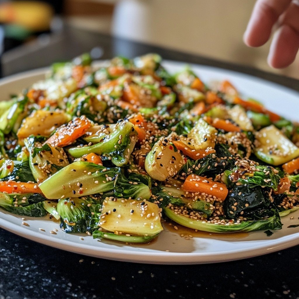 Asiatischer Salat mit Chinakohl & Sesam-Dressing
