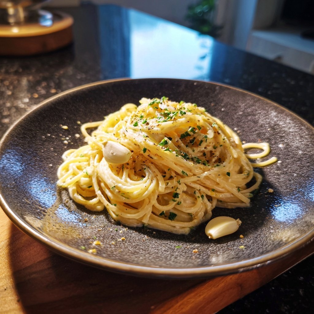 Schnell & Einfach 15-Minuten Knoblauchpasta