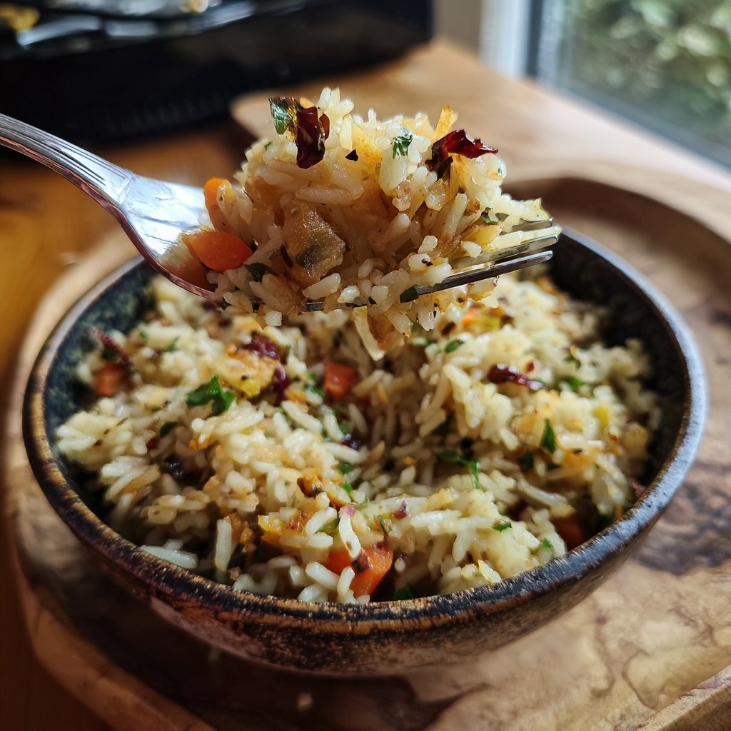 Gebratener Reis mit Ingwer