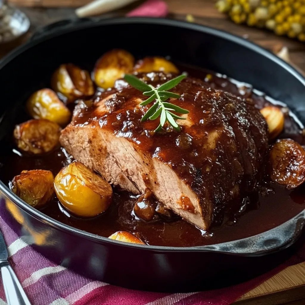 Saftiger Schmorbraten mit viel Sauce