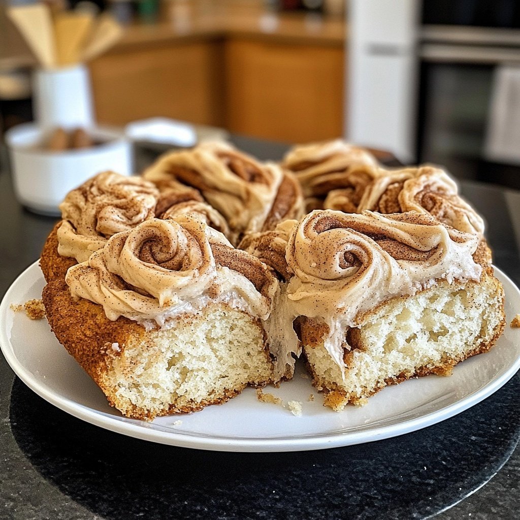 Zimtschneckenkuchen ohne Hefe