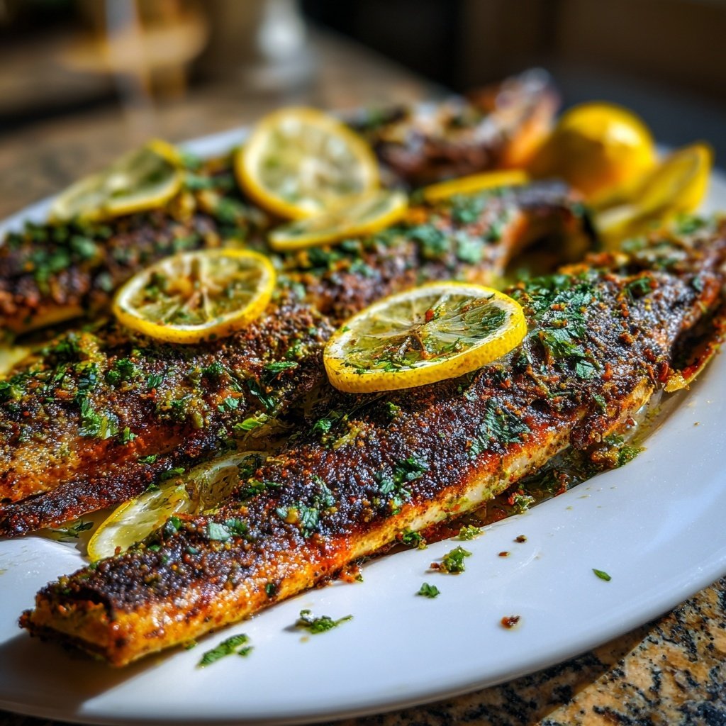 Kalorienarmes Fischgericht