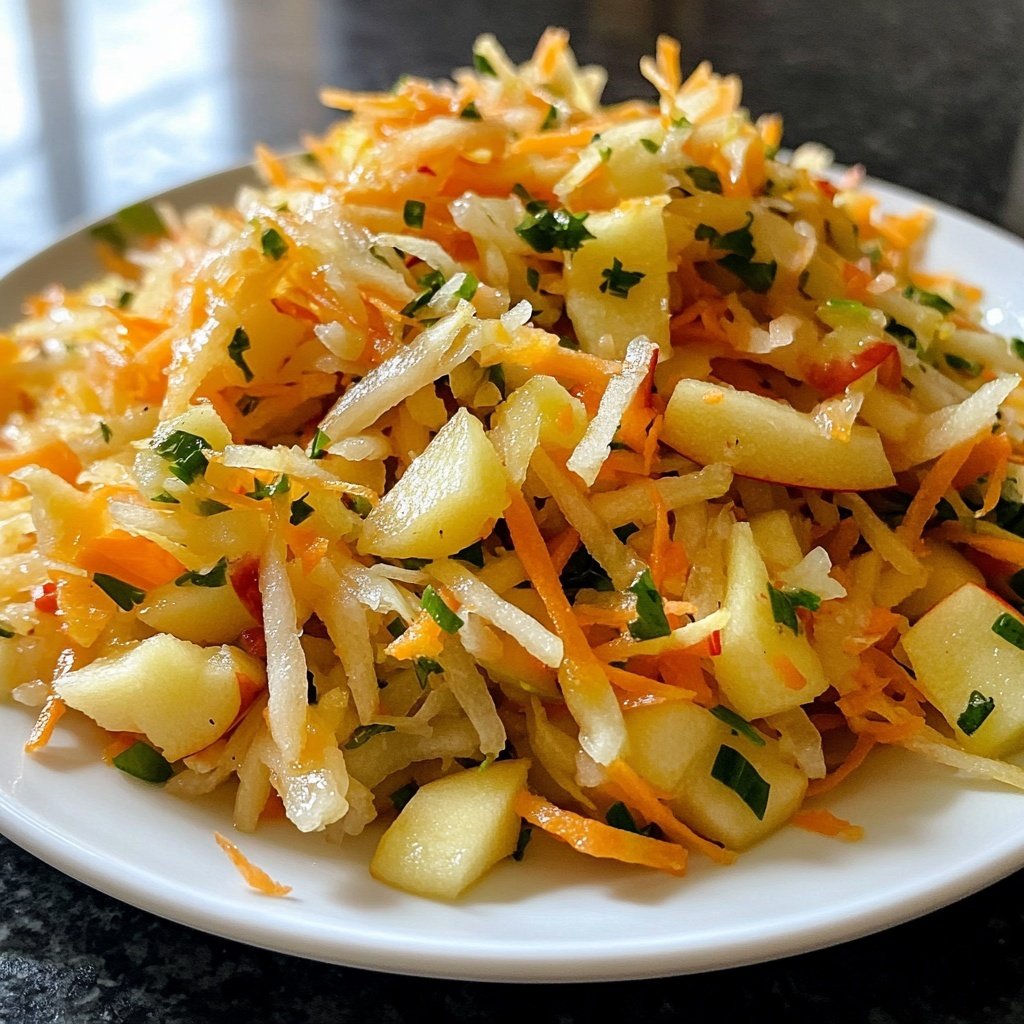 Chinakohl-Salat mit Möhre und Apfel