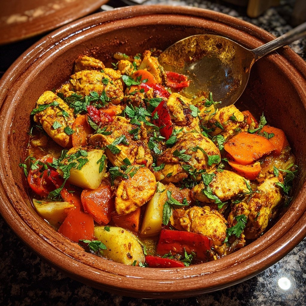 Internationale Küche Marokkanisches Hähnchen-Tagine